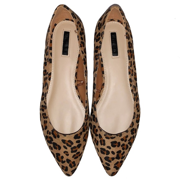Forever 21 Shoes - Forever 21 Cheetah Print Pointed Toe Flats - 7.5